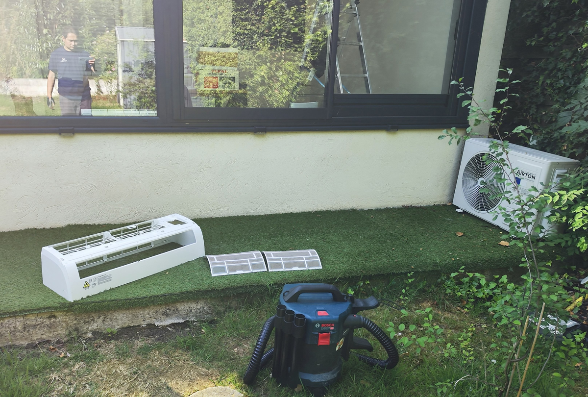 Dépannage fuite et maintenance de deux mono-splits AIRTON à Roissy en Brie (77390)