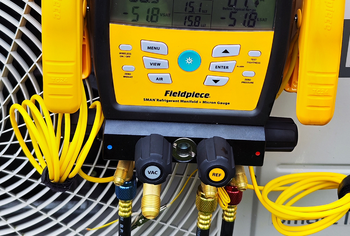 Mise en route d'un tri-splits LG à La Chapelle Rablais (77370)