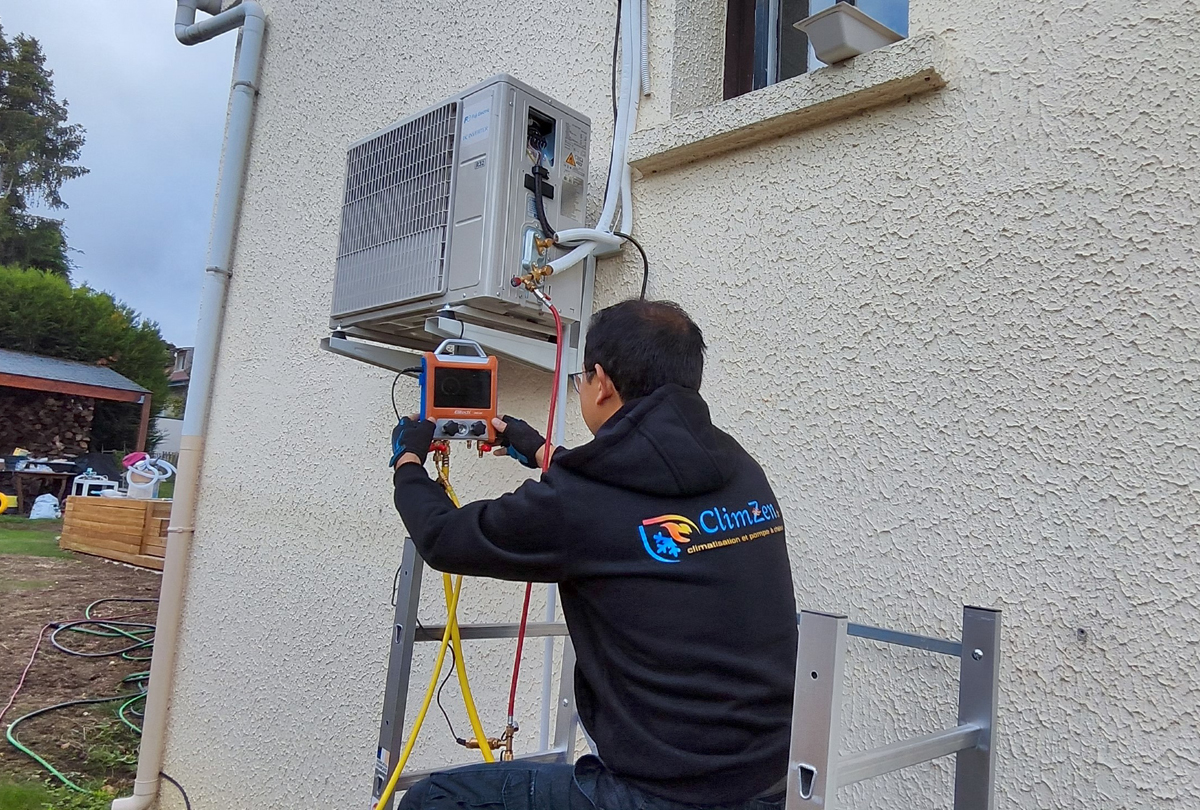 Mise en service d'un mono-split SAUTER à Montry (77450)