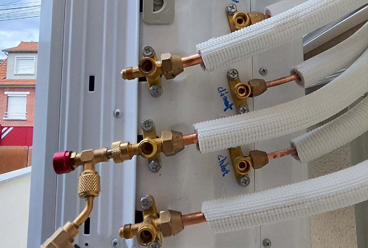 Mise en service d'un tri-splits BOSCH à Noisy le Grand (93160)