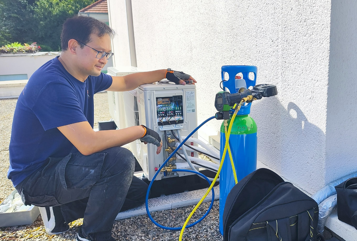 Mise en service de 2 bi-splits MITSUBISHI à Bussy Saint Georges (77600)