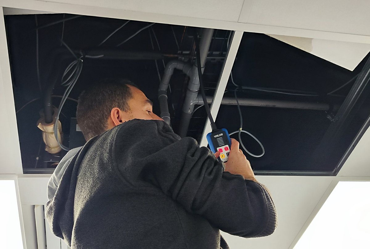 Dépannage d'une fuite sur tuyau cuivre d'un VRV Mitsubishi à Ferrières en Brie (77164)