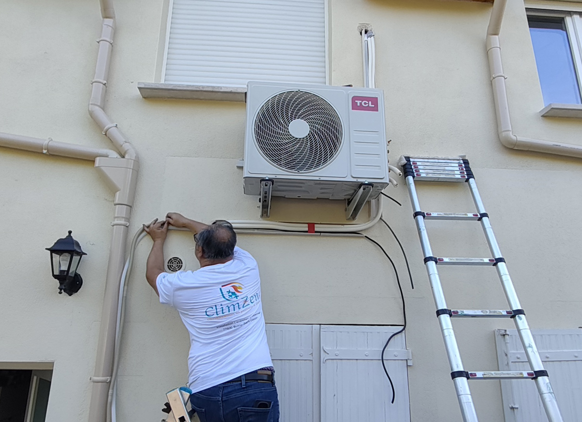 Installation Bi-splits TCL à Noisy le Grand 93160