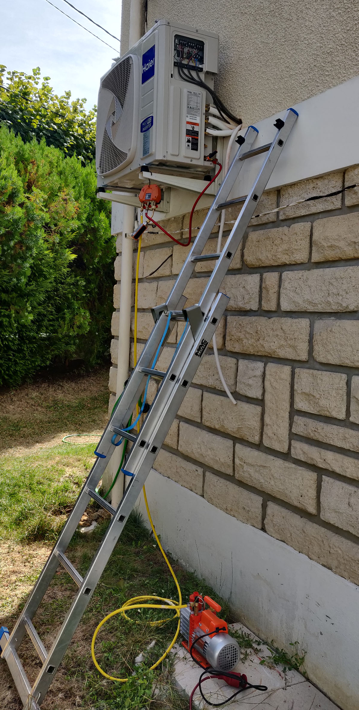 Mise en service Tri-splits HAIER à Gournay-sur-Marne 93460