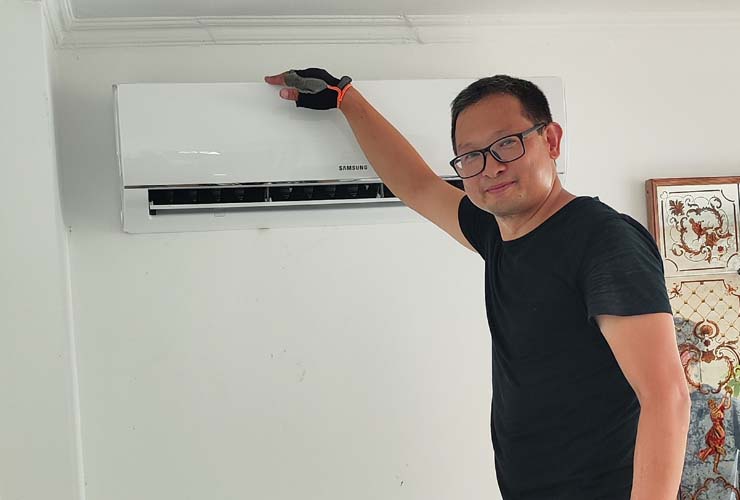 Installation d'une climatisation