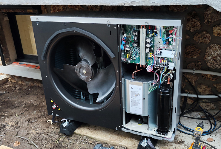 Installation d'une pompe à chaleur