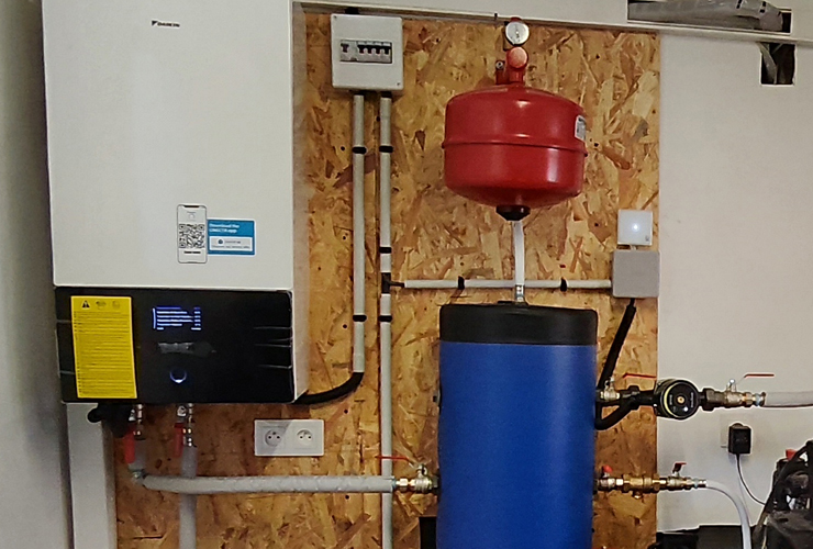 Installation d'une pompe à chaleur