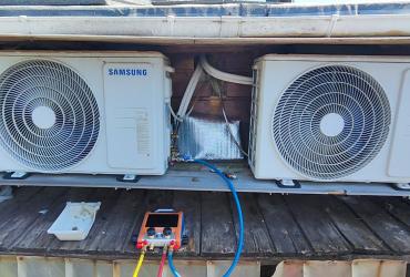 Vérification Charge 4 monosplits SAMSUNG